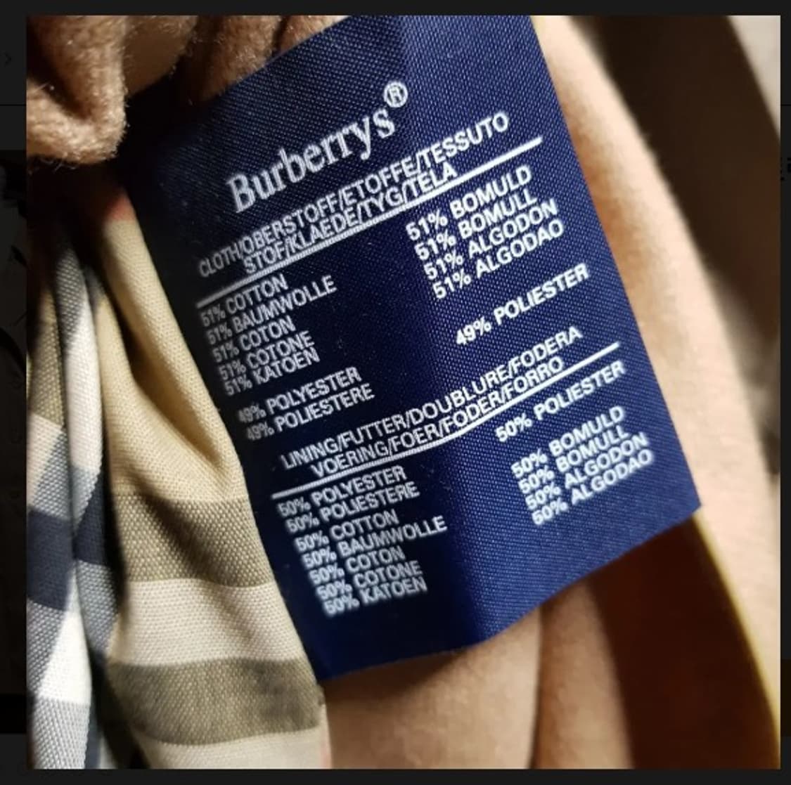 여성 Burberrys 미국판 미사용빈티지  코트 상품이미지6