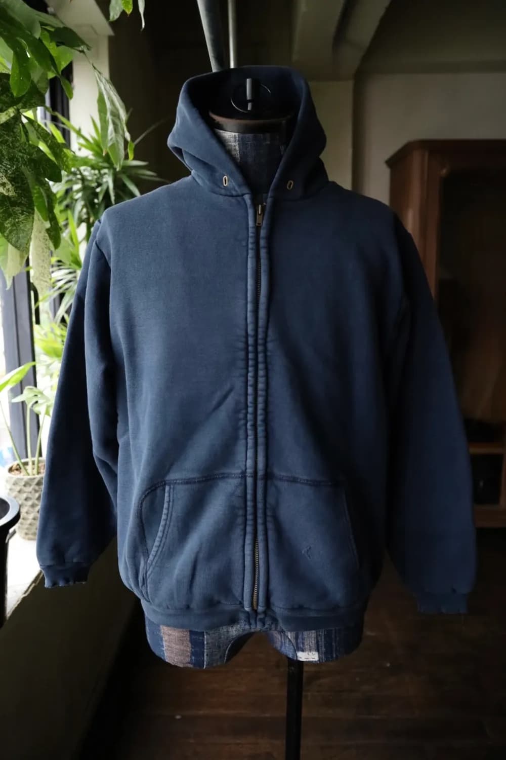 [2] 아프레쎄 25aw 후드집업 네이비 상품이미지1