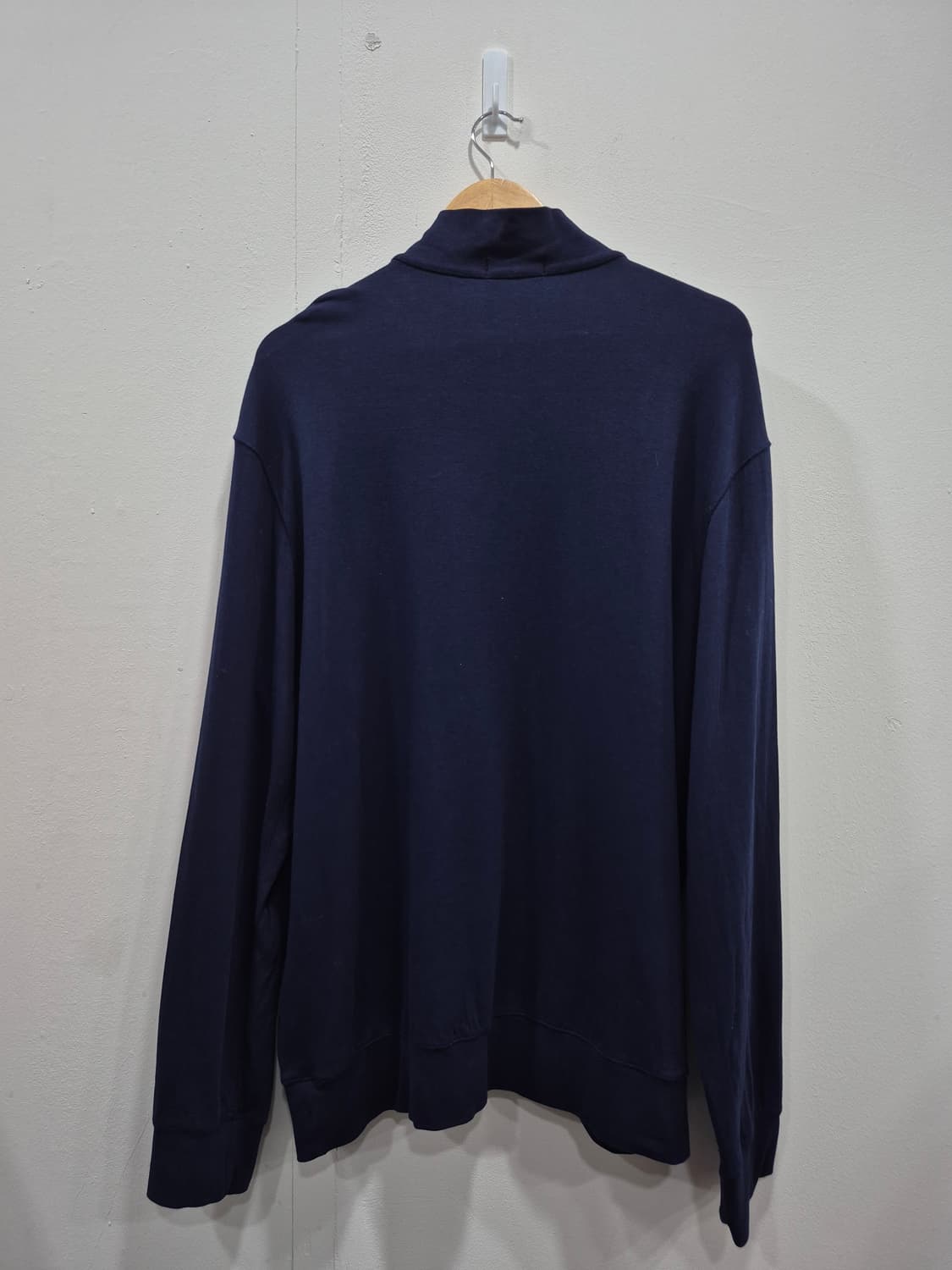 폴로랄프로렌 네이비 코튼 하프 집업 긴팔티 남성 105사이즈 상품이미지3