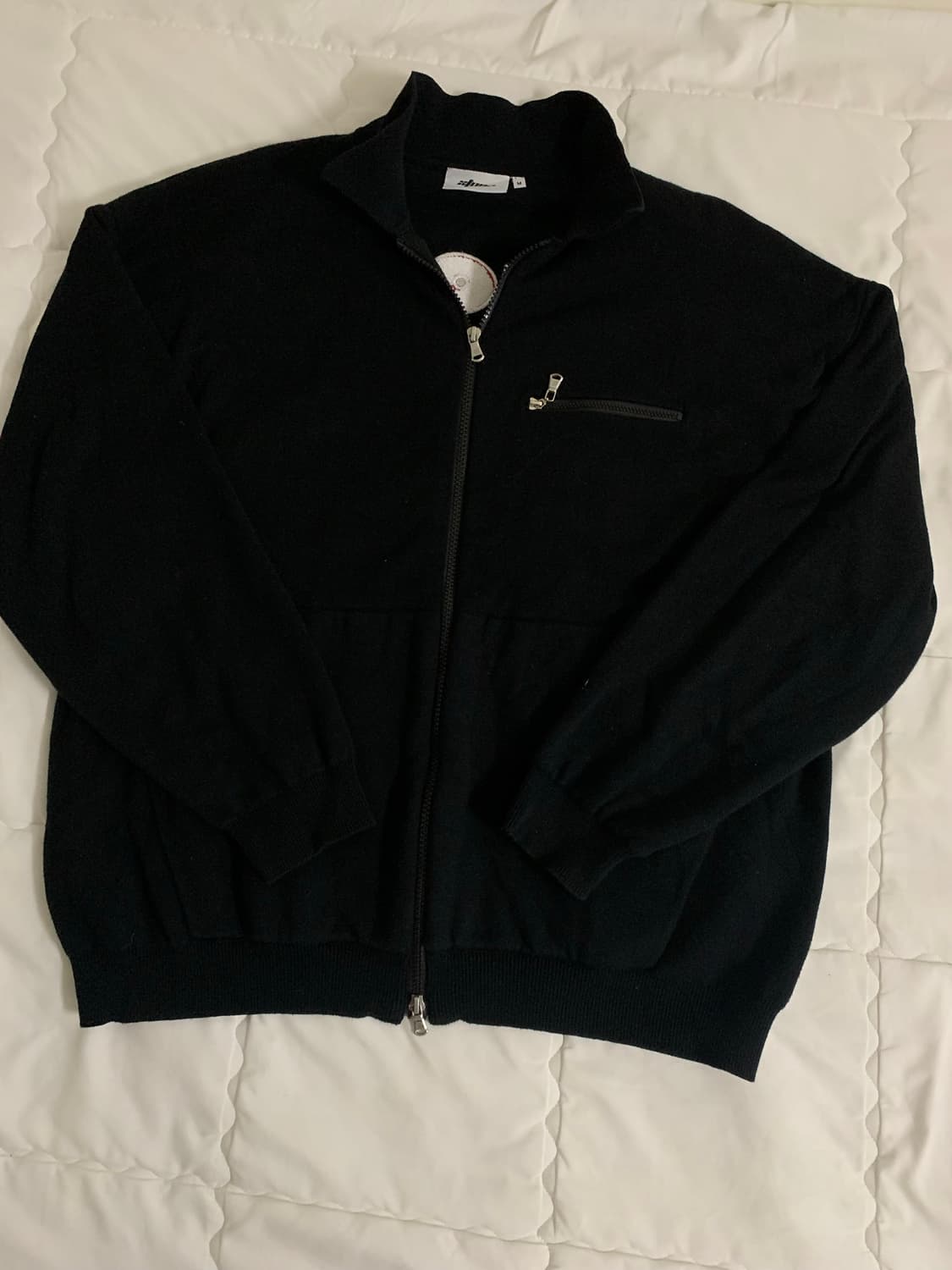 엑스톤즈 니트 집업 상품이미지1