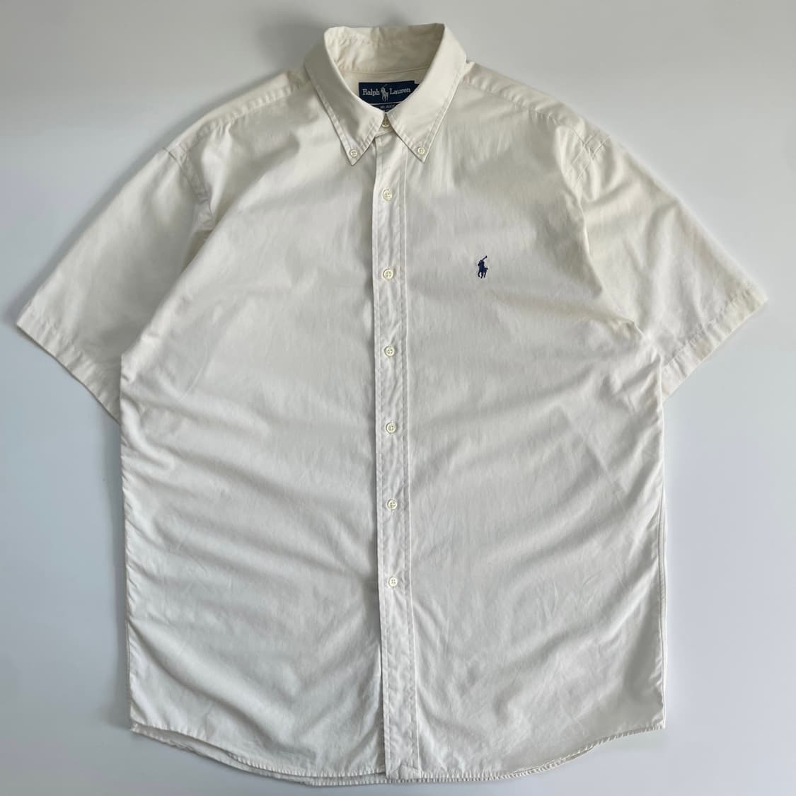 Polo  폴로 랄프로렌 자수 크림 아이보리 반팔셔츠 상품이미지1