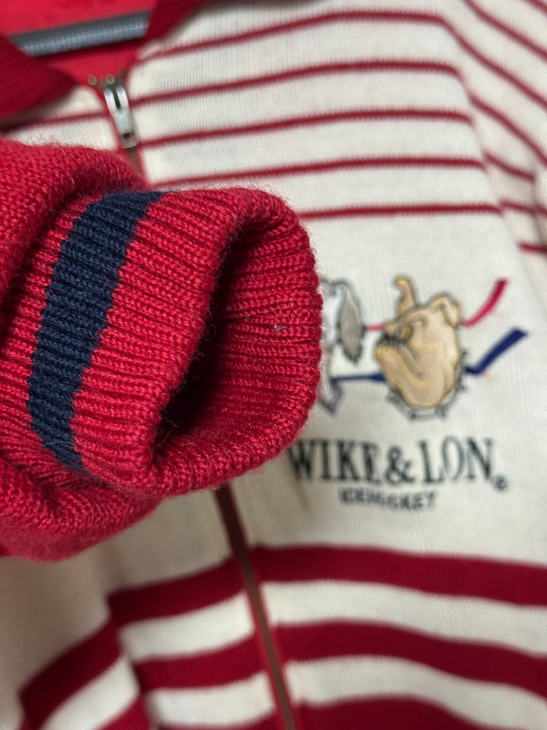 미국감성 Wike&Lon 아이스하키 니트 집업 105 상품이미지4