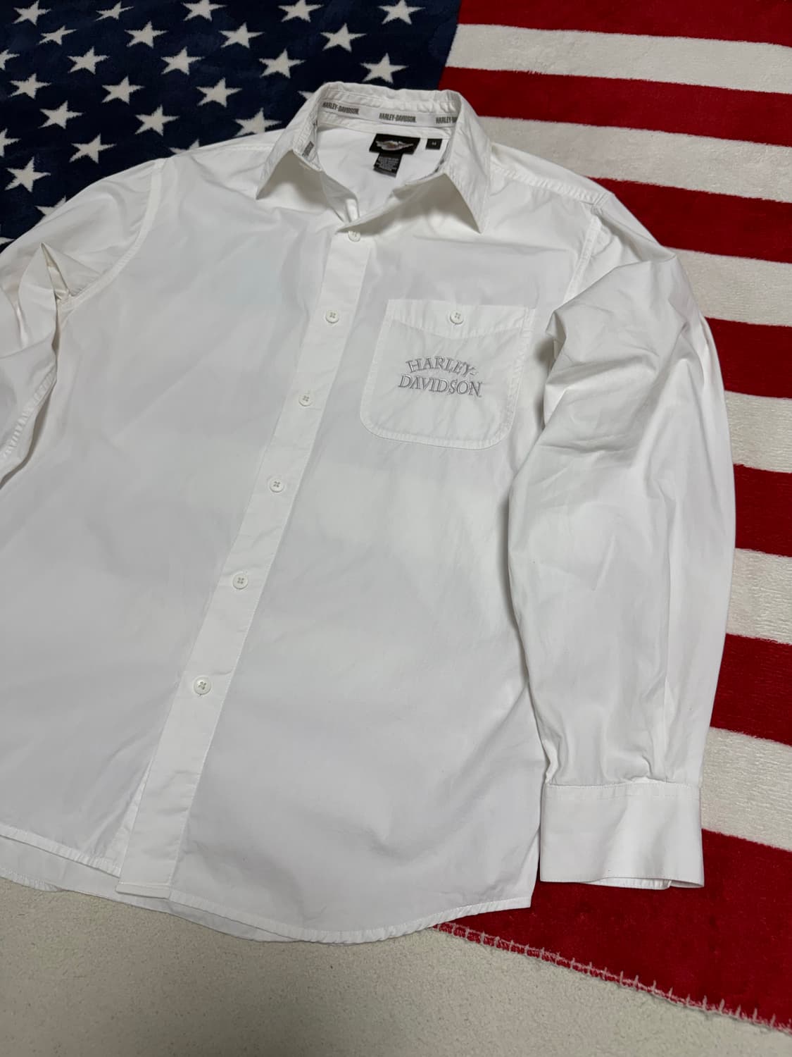 할리데이비슨 화이트셔츠 harley-davidson shirt 빈티지셔츠 상품이미지3