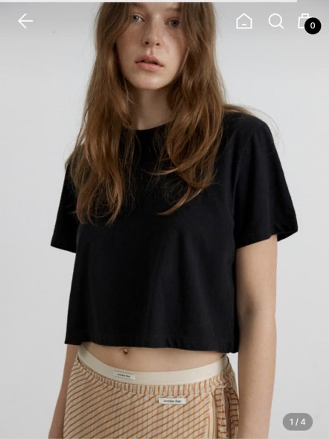 오버듀플레어 코지 코튼 티셔츠COZY COTTON T-SHIRTBLACK 상품이미지1