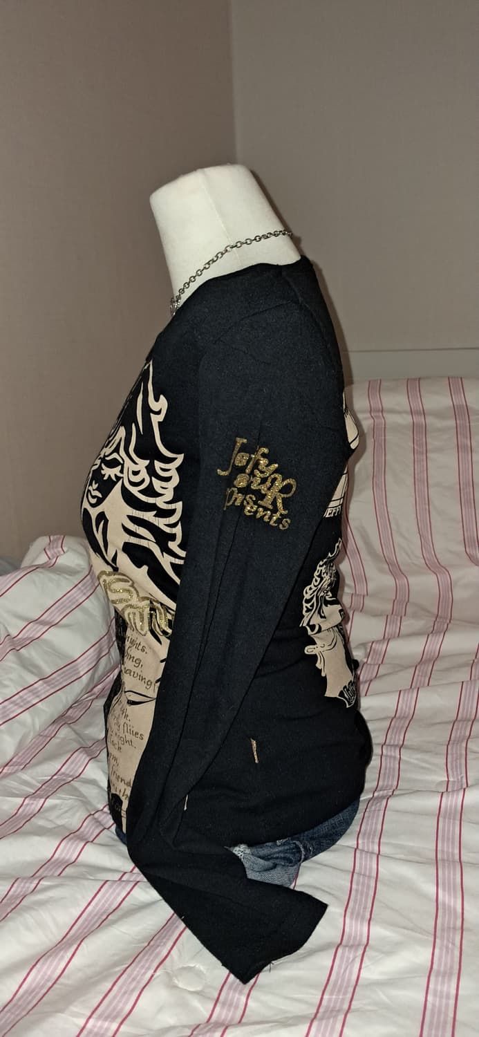 Jeffy Sour 골드 글리터 레터링 슬리브 오네갸루 상품이미지3