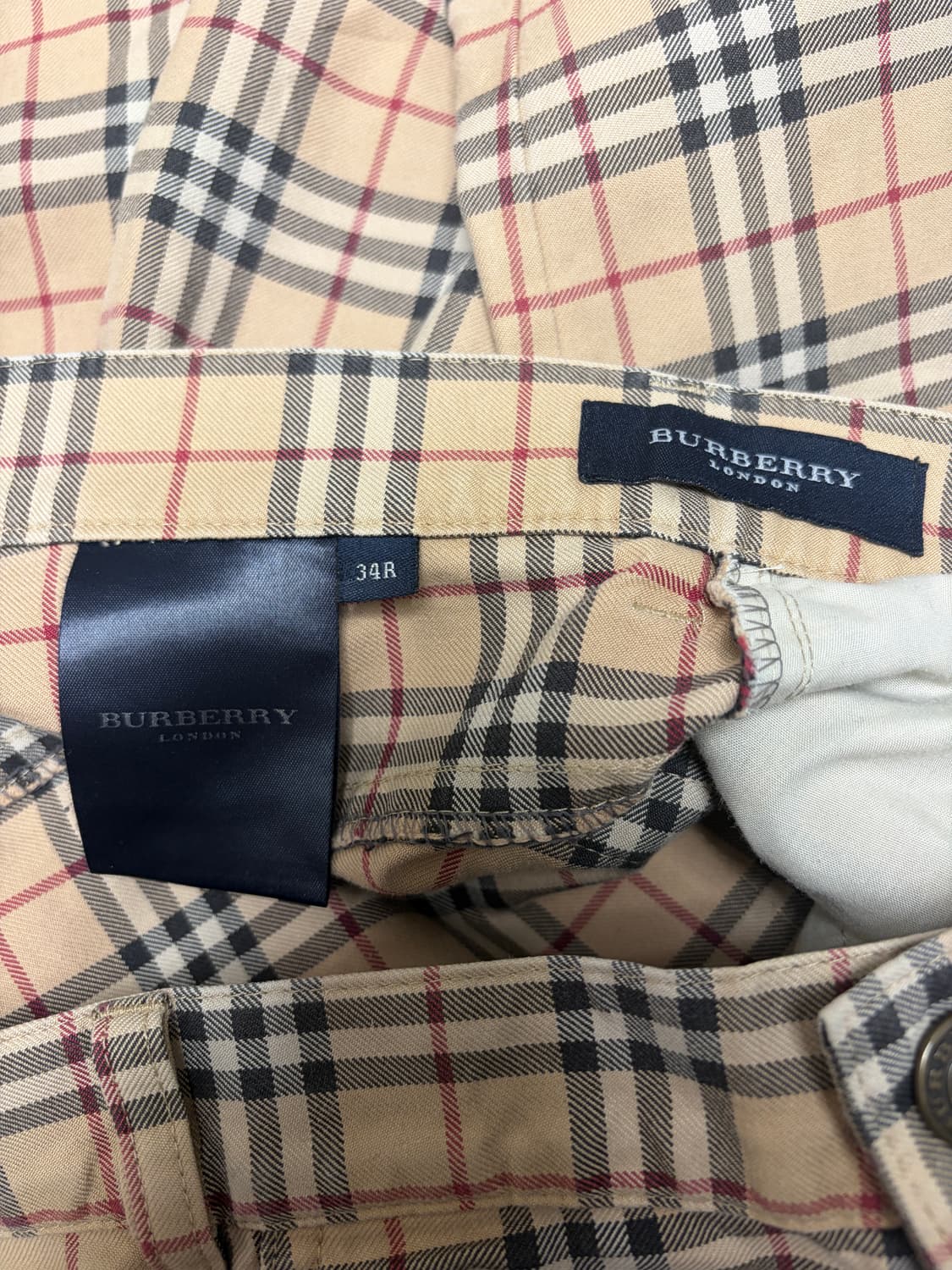 버버리 체크 팬츠 상품이미지3