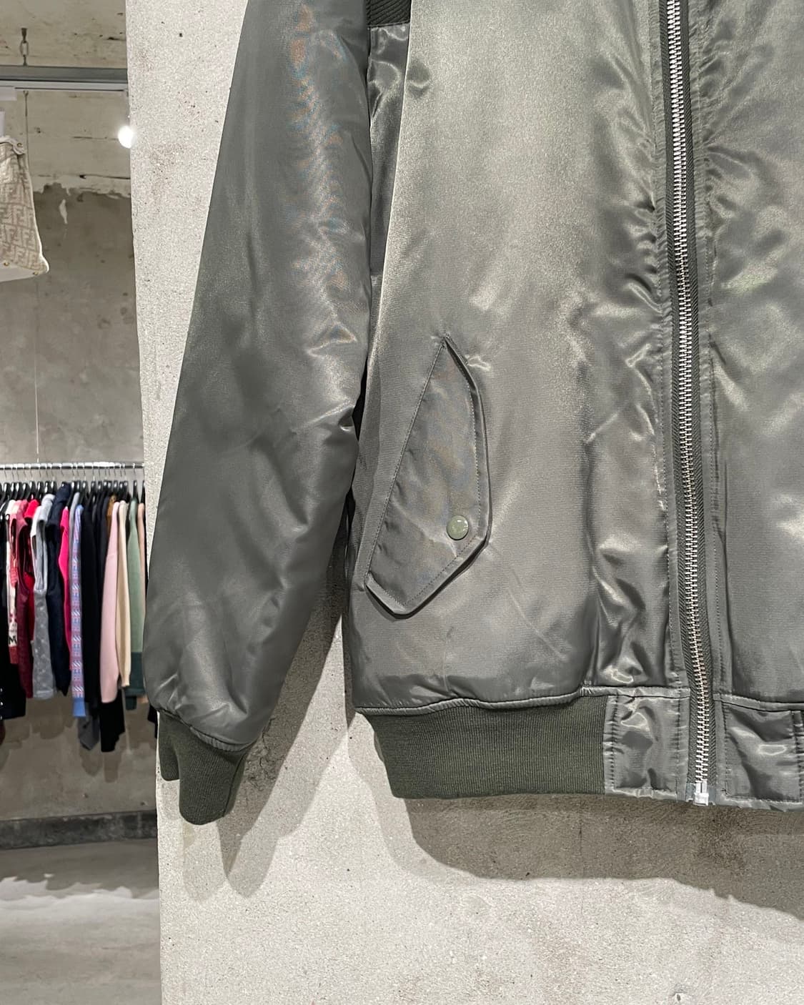 스투시 올리브 ma-1 나일론 봄버 자켓 상품이미지4