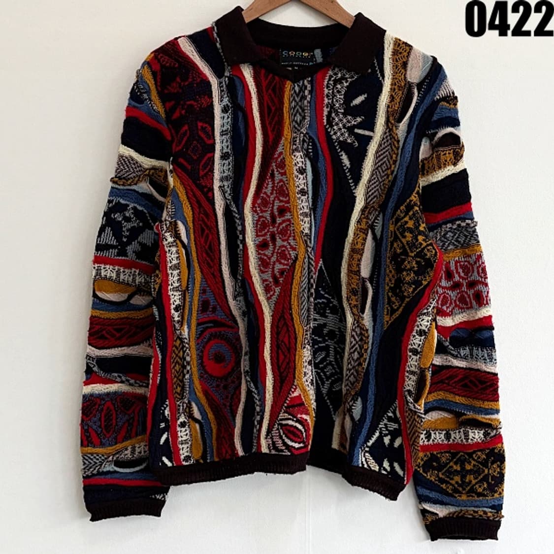 COOGI Australia 울 니트 카라 티셔츠 M 0422 상품이미지1