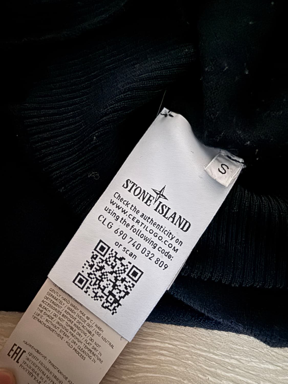 스톤아일랜드 네이비 니트 [S] 상품이미지4
