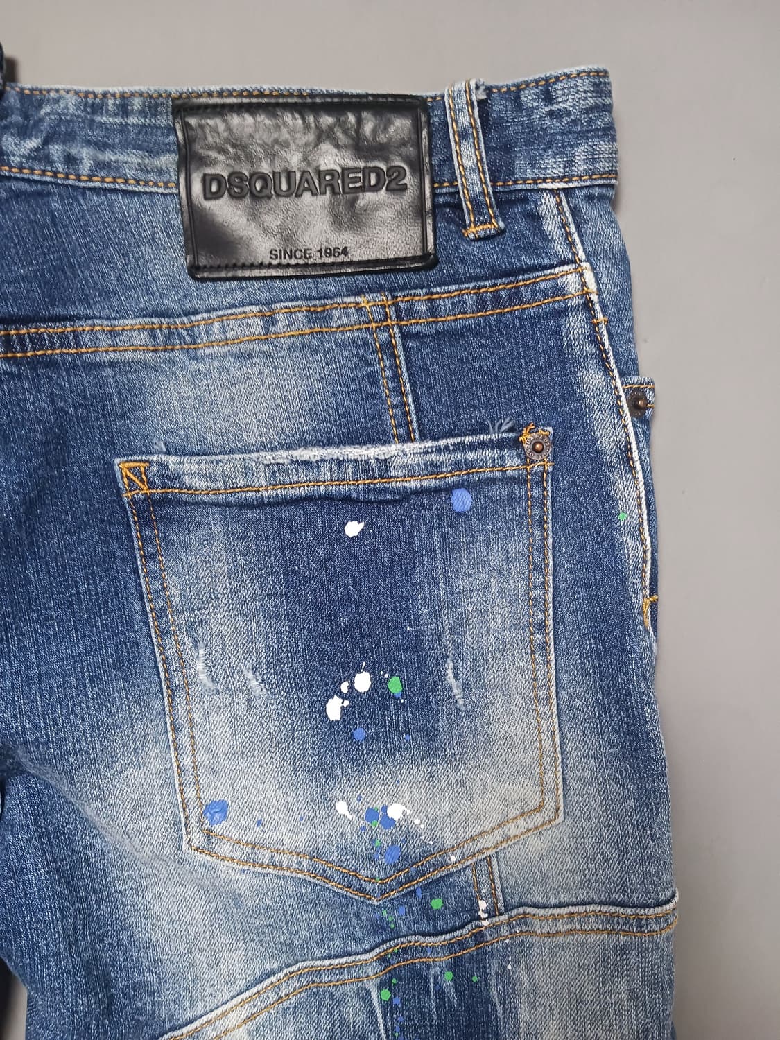 [50] 디스퀘어드2 멀티페인트 스팟 타이디바이커진 청바지 34 35 상품이미지9