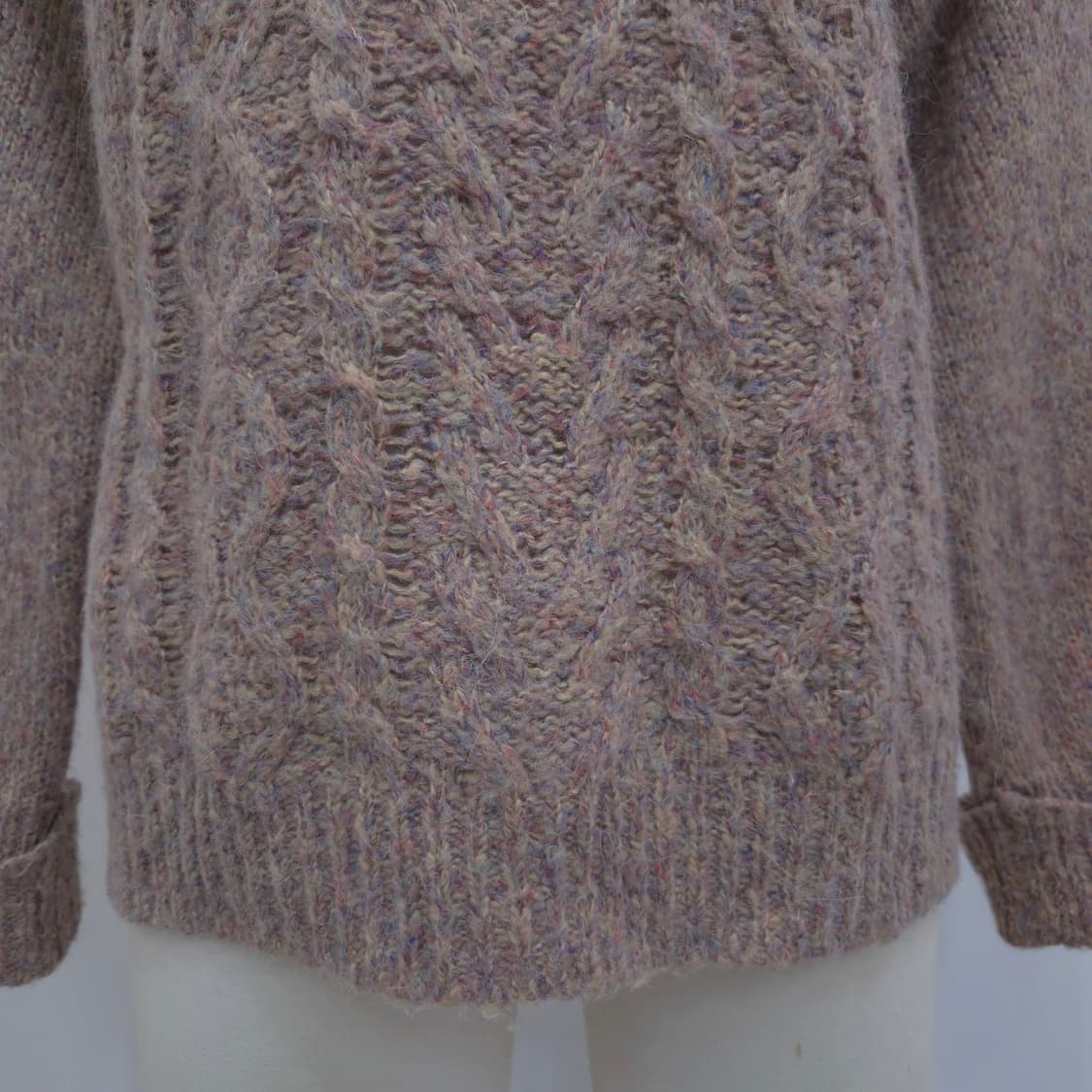 알파카 블렌드 폴라 케이블 니트 상품이미지6