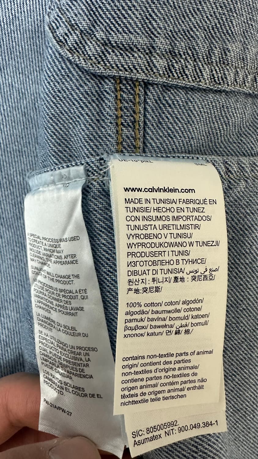 CK 캘빈클라인 데님 청자켓 트러커 상품이미지5