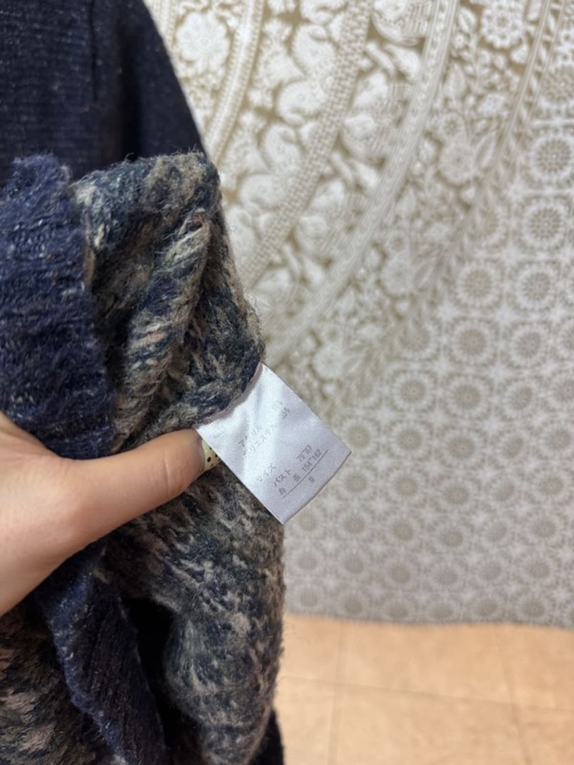 제페니즈 빈티지 에스닉 롱 반팔 니트 상품이미지5