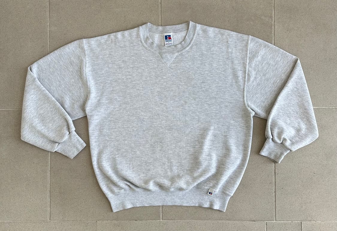 90s 빈티지 러셀 스웻셔츠 그레이 L USA 상품이미지1