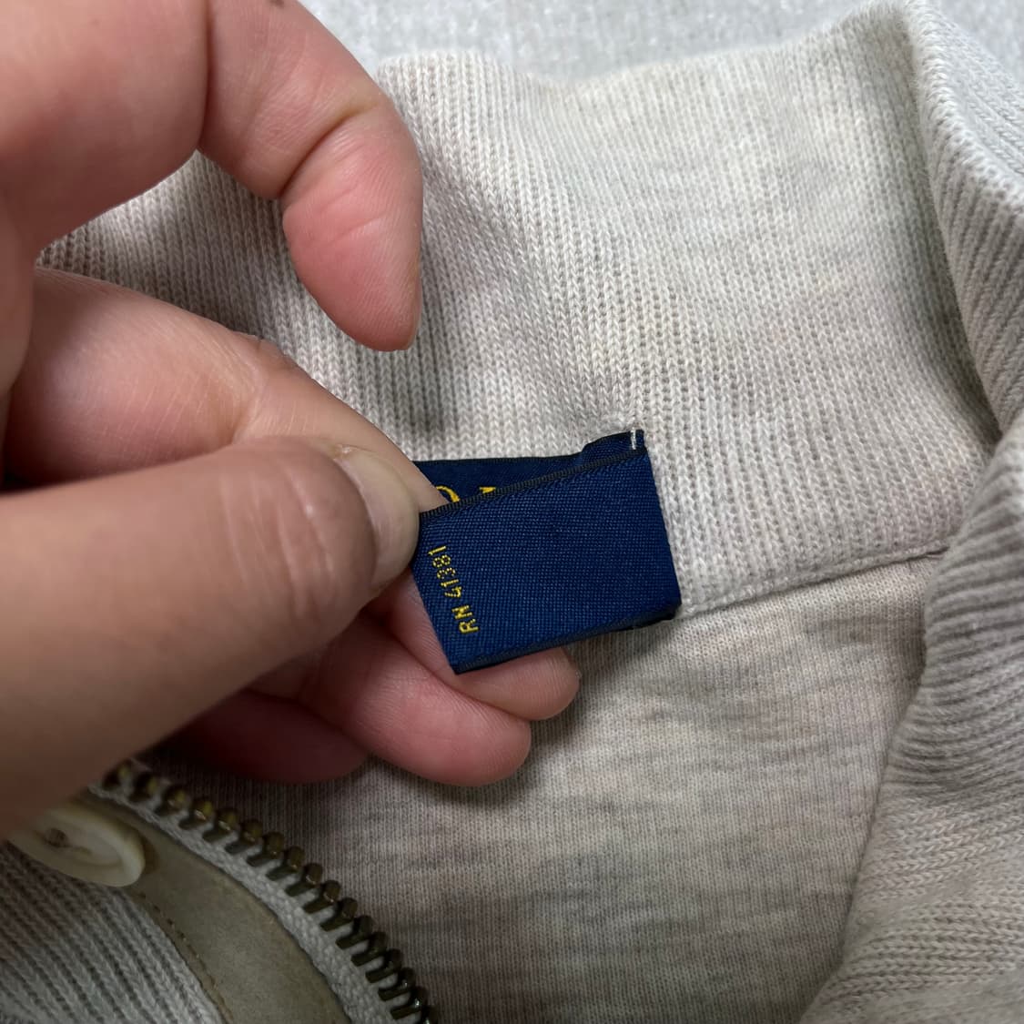 105 폴로 랄프로렌 버튼 반집업 엘보 패치 니트 상품이미지5