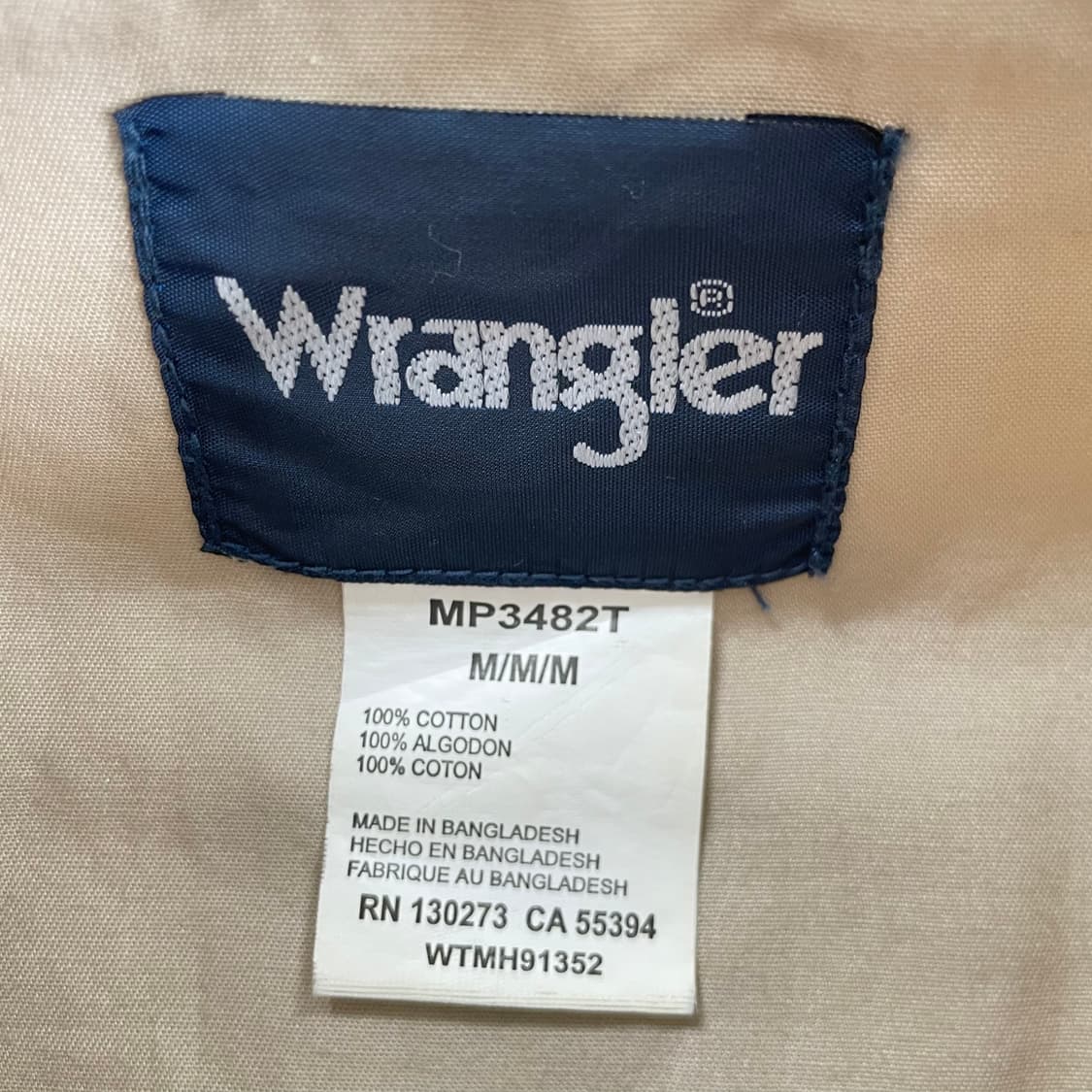 Wrangler  랭글러 자수 베이지 투포켓 워크셔츠 상품이미지4