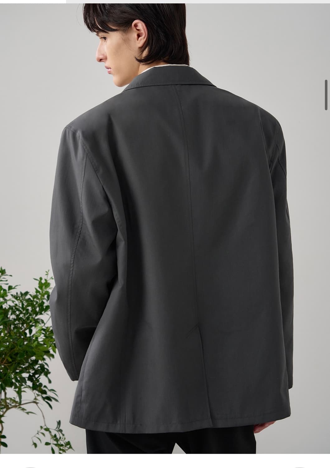 (XL) 드로우핏 릴렉스드 오피스 CN 블레이저 [CHARCOAL] 상품이미지7