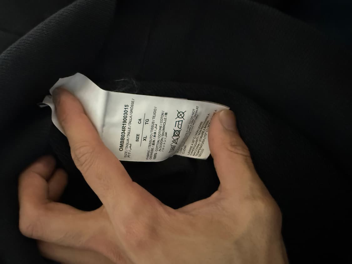 (XL) 오프화이트 스탠실 애로우 맨투맨 후드티 팝니다 상품이미지6