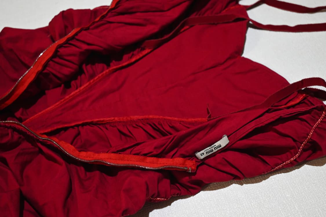 Miumiu shirring one piece 상품이미지4