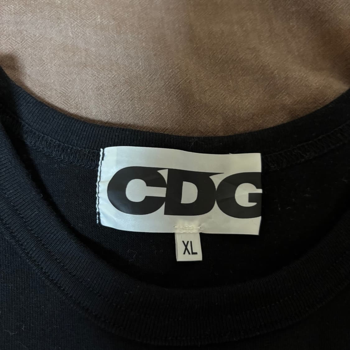 [XL] CDG 꼼데가르송 1986 블랙 반팔 티셔츠 상품이미지2