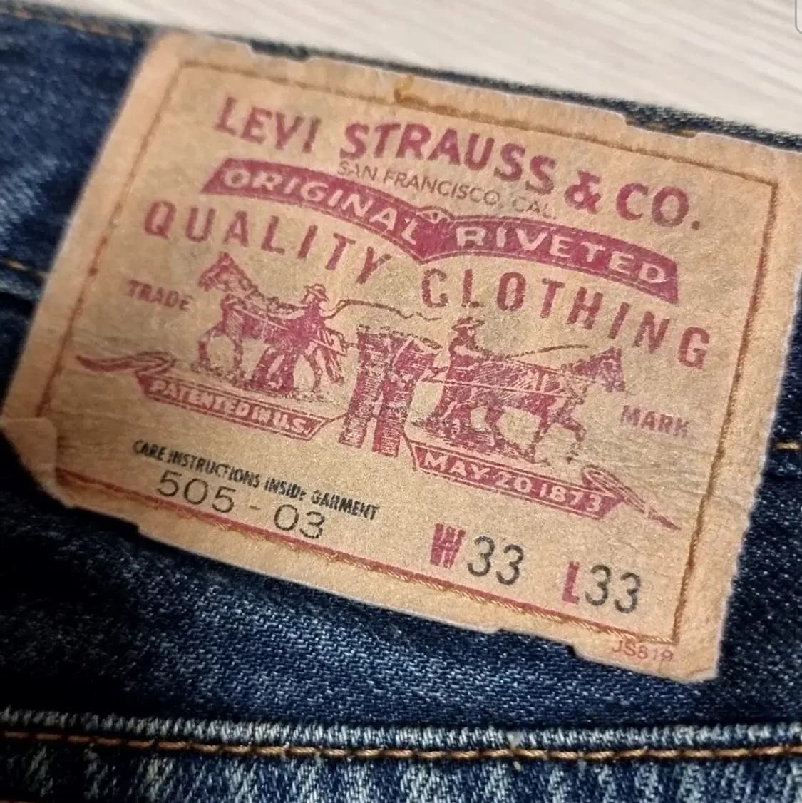 일본 리바이스 lvc 505 데님 청바지(33) 상품이미지5
