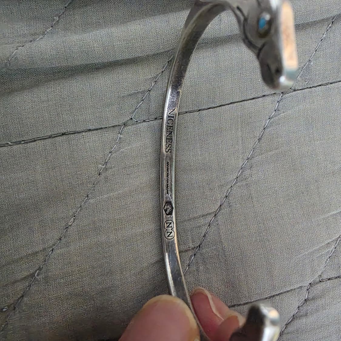 [OS] 나이스네스 NICENESS 23AW 드와이트 실버 뱅글 팔찌 상품이미지3