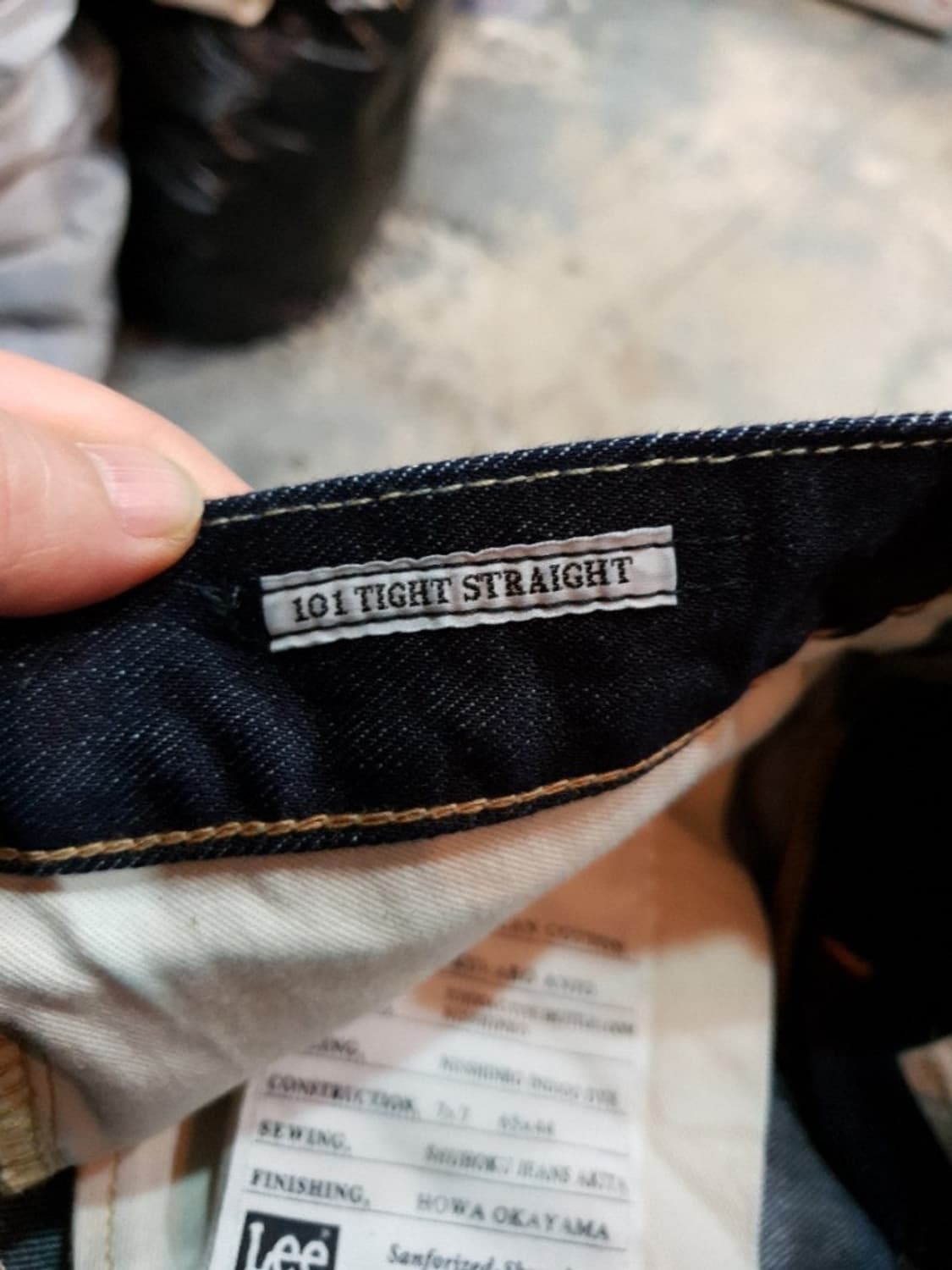 LEE 리 101 셀비지 데님팬츠 타이트 스트레이트

 상품이미지6