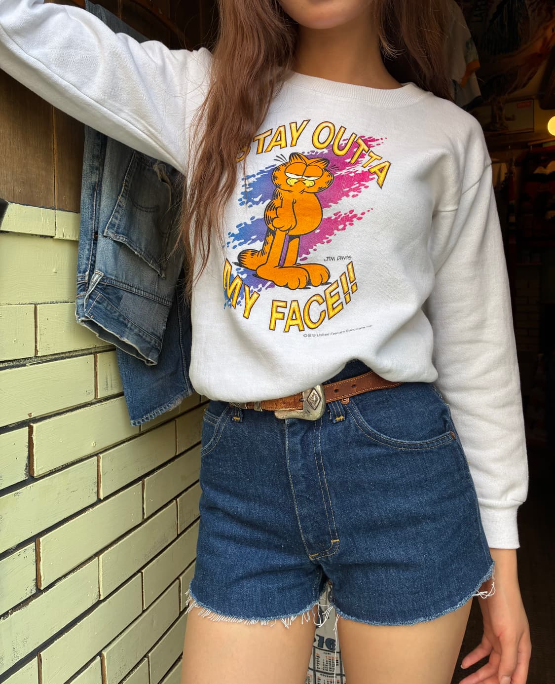 80’s Garfield Sweatshirt as 상품이미지1