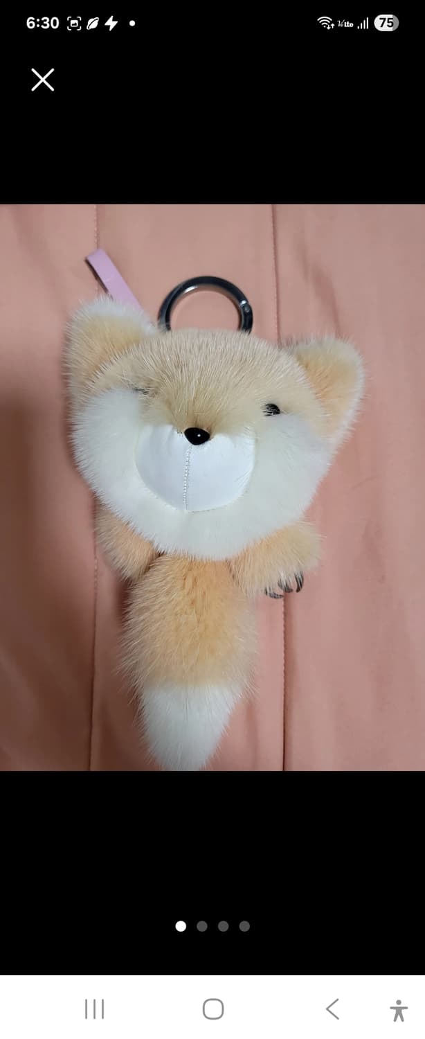 유럽 코펜하겐 브랜드의 천연밍크 참 키링 새제품 상품이미지1