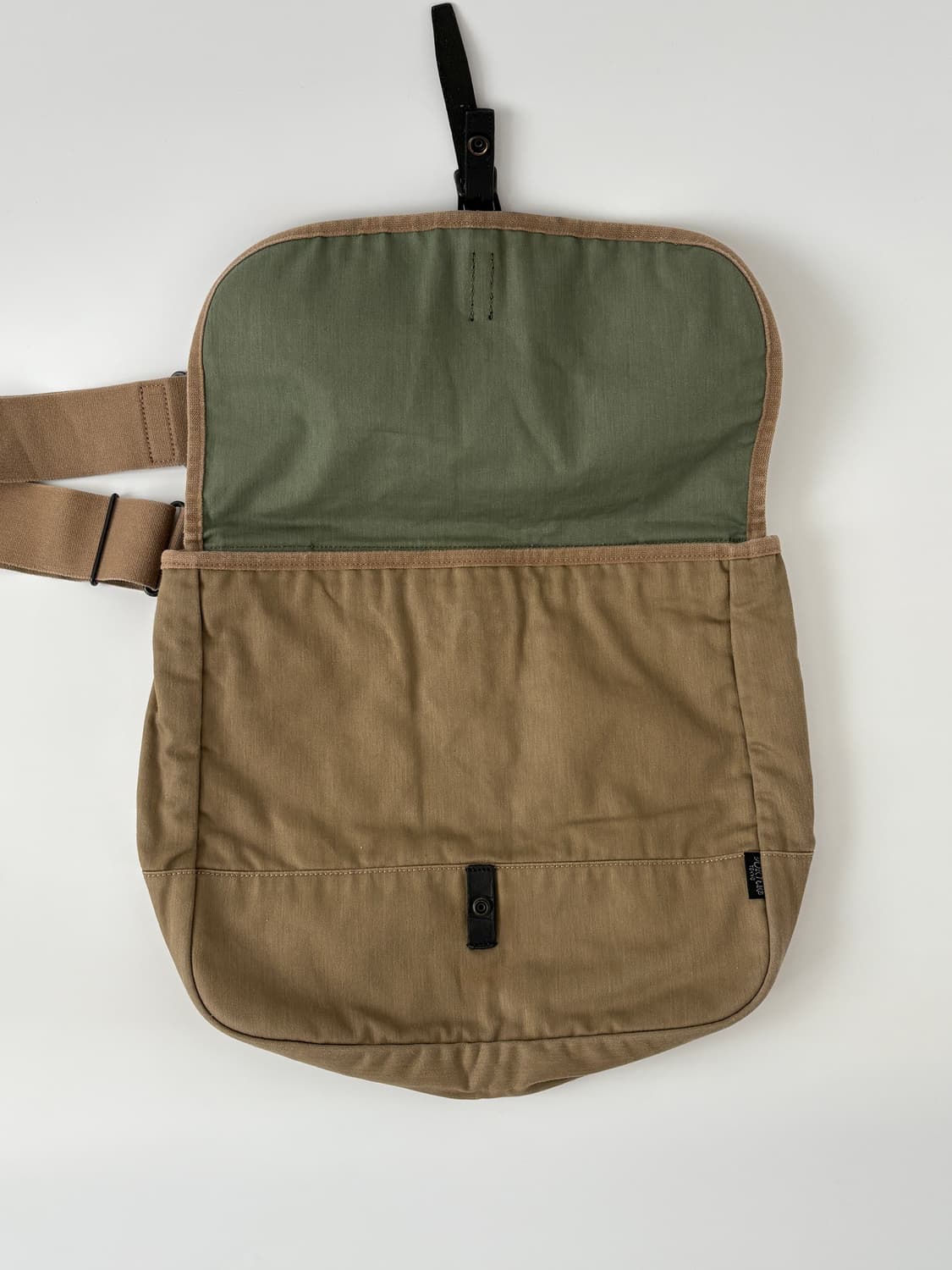 Canvas Shoulder Bag (Beige) 상품이미지7