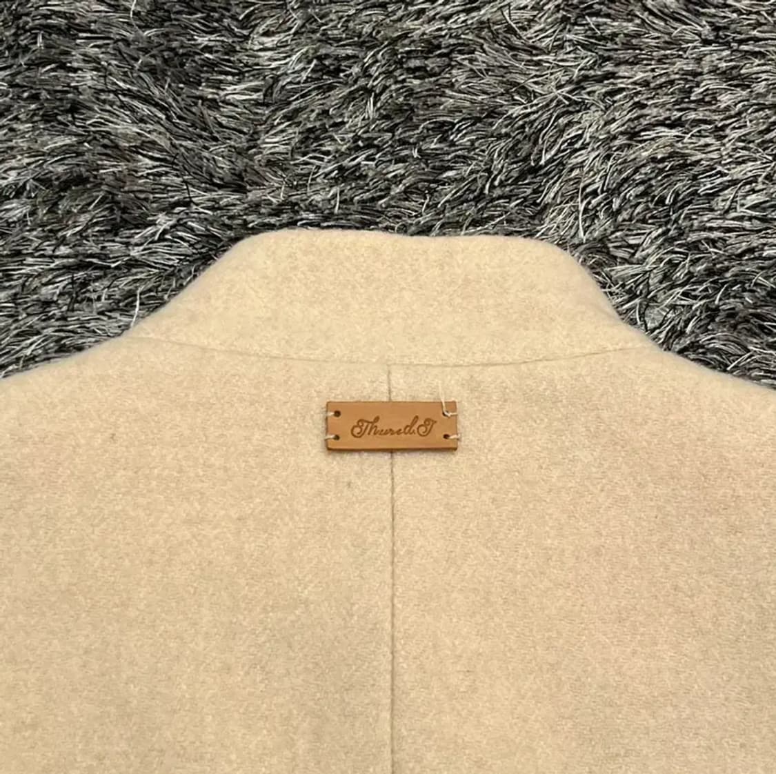 써스데이아일랜드 여성 울 하프넥 자켓 (S) 상품이미지4