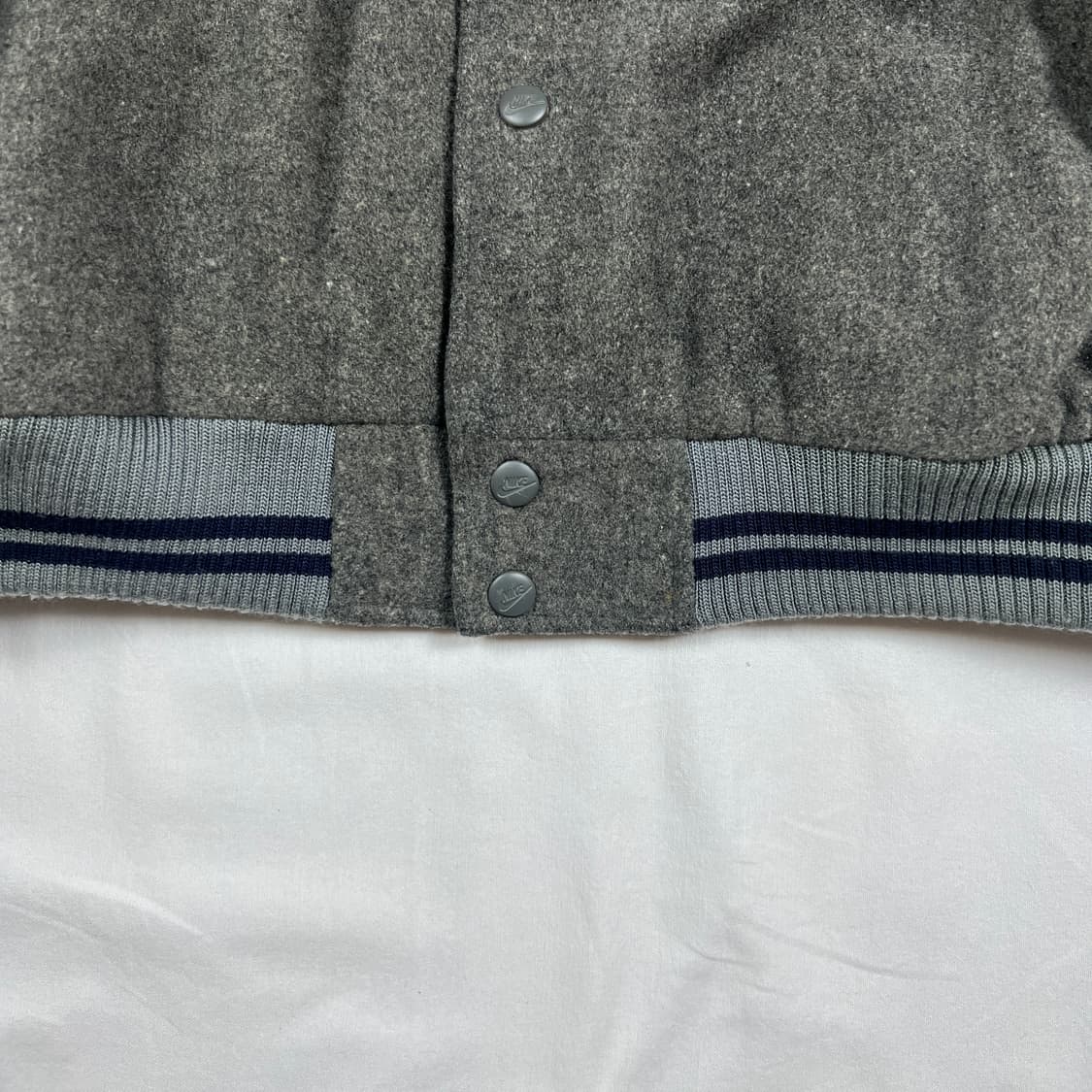 90‘s 나이키 nike 조던 23 로고 울레더 바시티자켓 상품이미지4