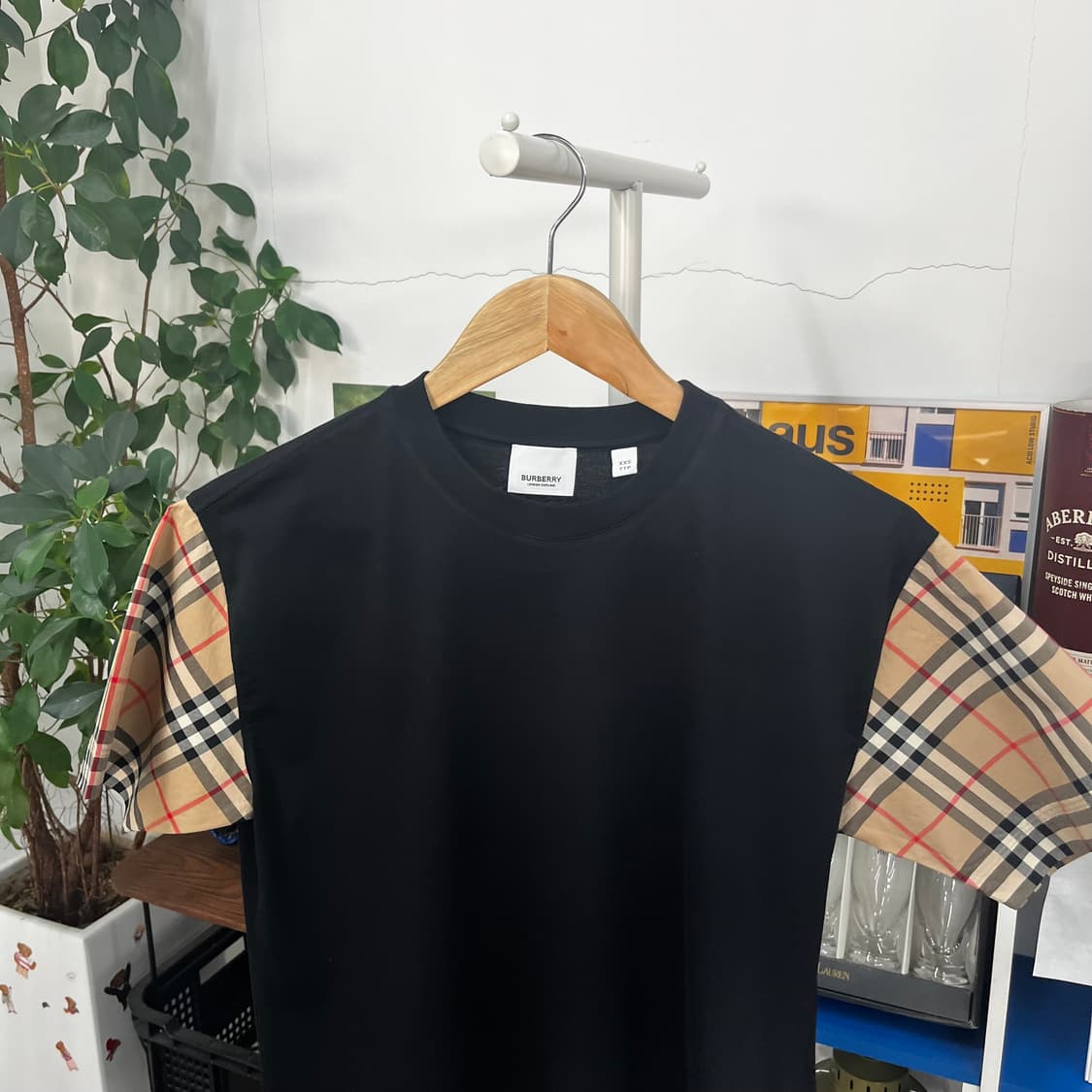 버버리 우먼 노바체크 반팔 티셔츠 XXS 상품이미지2