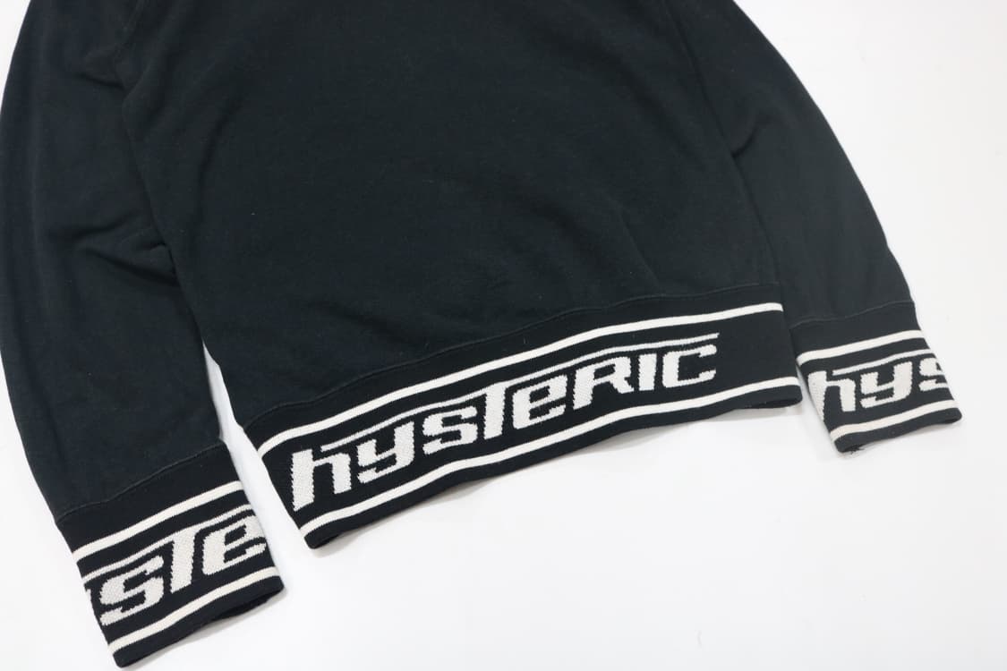 히스테릭글래머 빅 로고 시보리 배색 풀집업 져지 상품이미지8