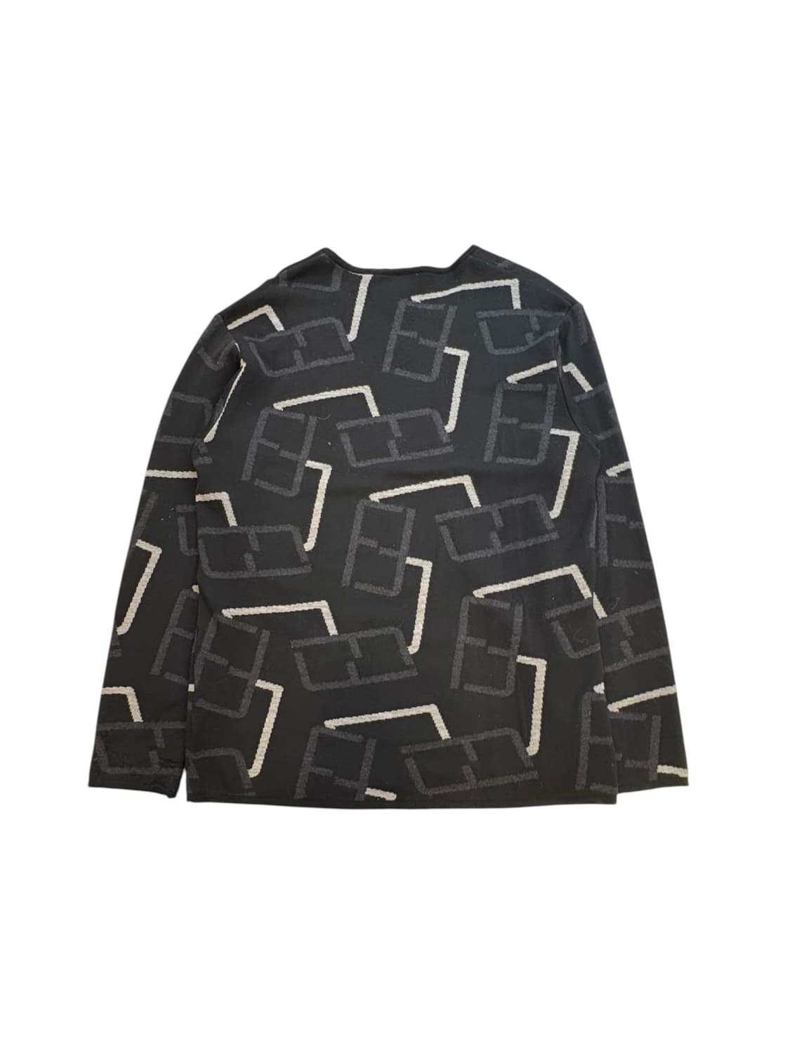 펜디 아브스트랙트 패턴 브이넥 니트 상품이미지2