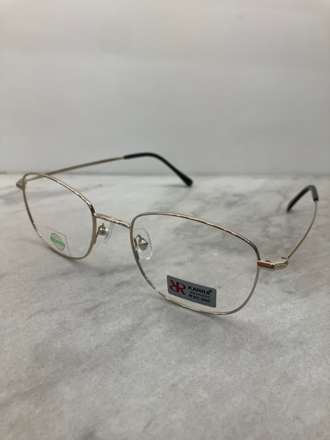 카라 KARRA 골드 소프트 스퀘어 메탈테 안경82 상품이미지8