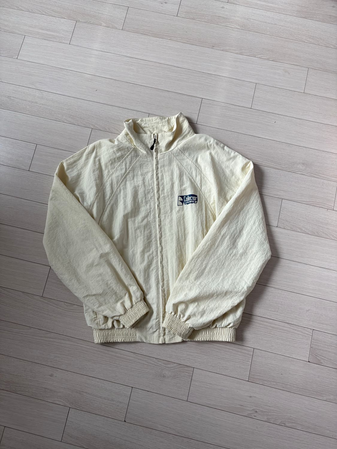 테켓 윈드브레이커 GO OUT ZIP-UP JACKET-IVORY 상품이미지5