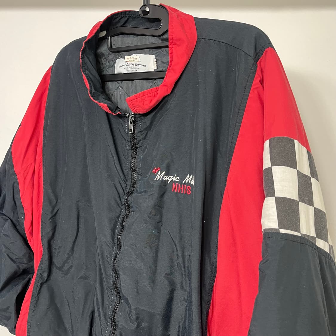 80s USA 미국생산 올드스쿨 레이싱 점퍼 자켓 상품이미지3