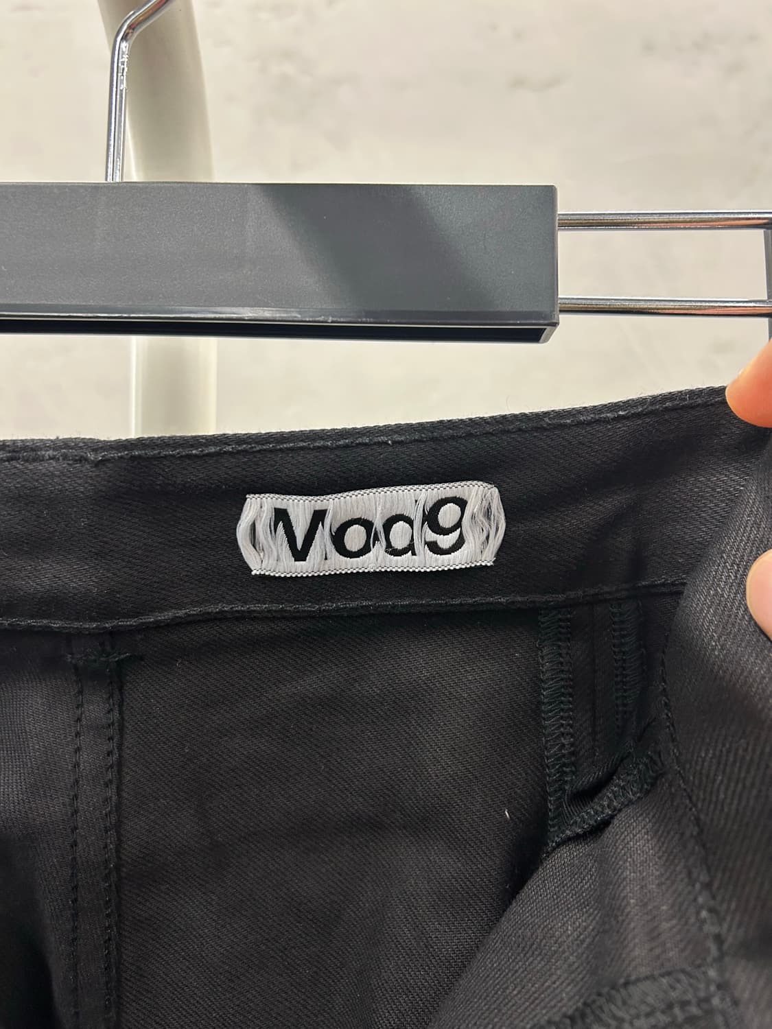 Mod9 블랙 와이드 팬츠 상품이미지5