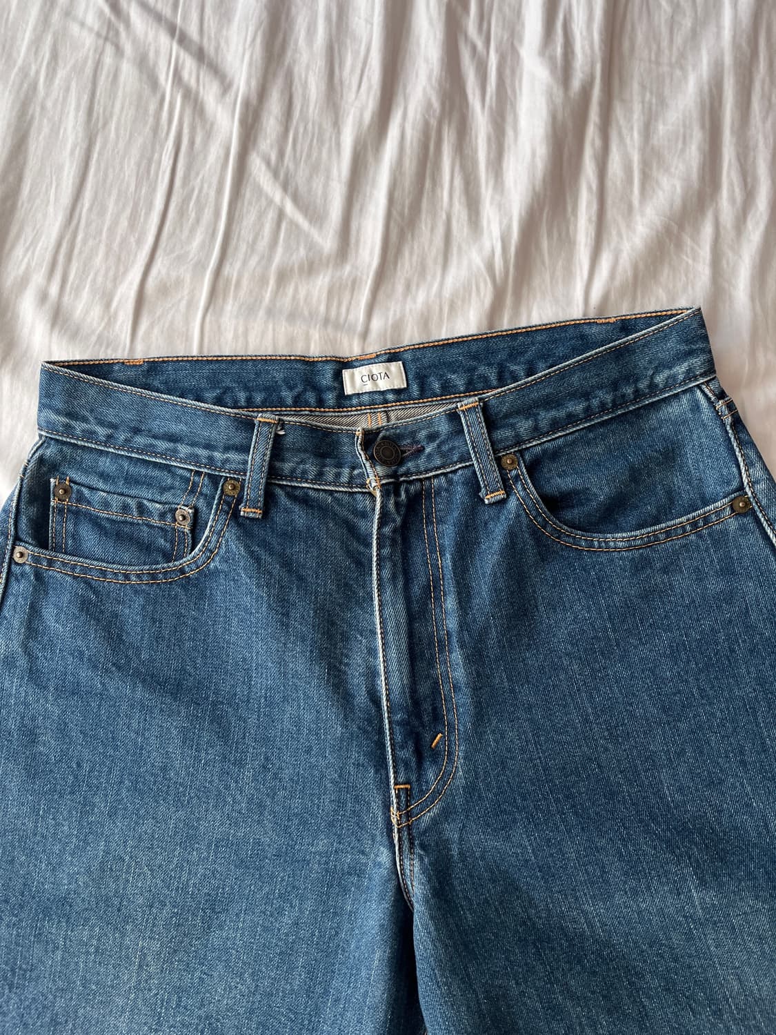 [31] CIOTA 시오타 와이드 테이퍼드 5포켓 데님 상품이미지3