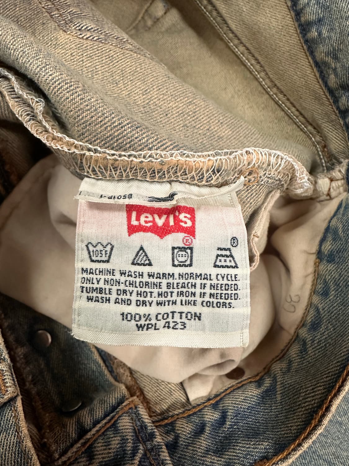 (32)리바이스 501 레오파드 데님 팬츠 상품이미지10