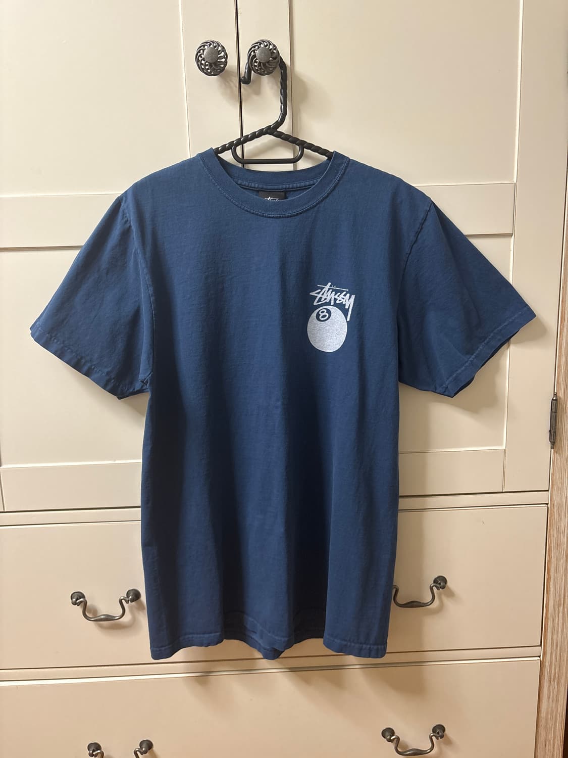 Stussy 8 Ball Pigment Dyed T-Shirt Navy 상품이미지4