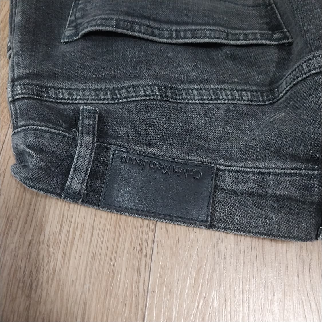 CK 여성 25 인치 스판 반바지 데님 상품이미지5