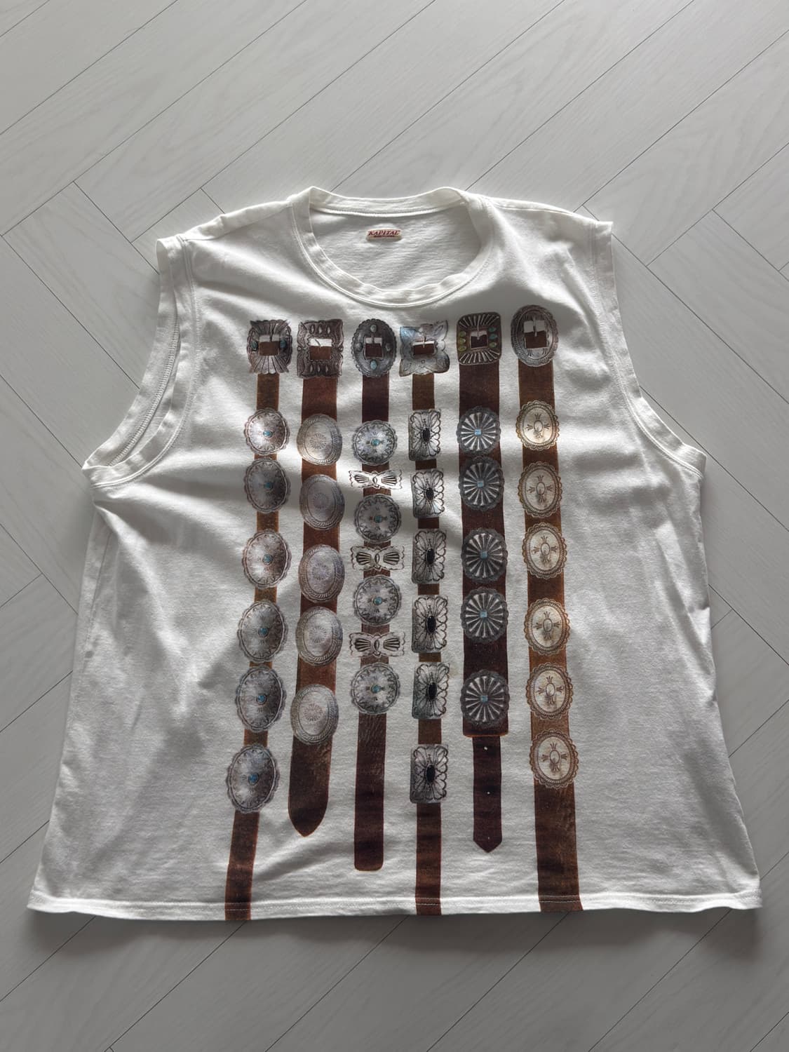 [3] 캐피탈 벨트 슬리브리스 상품이미지1