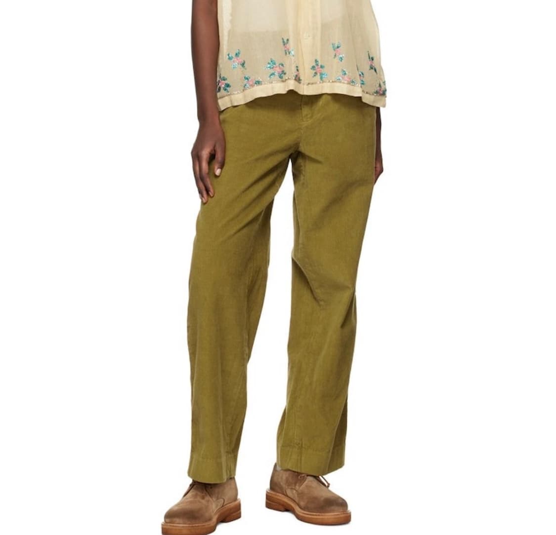 BODE 코듀로이 스탠다드 트라우저 (올리브) 상품이미지7