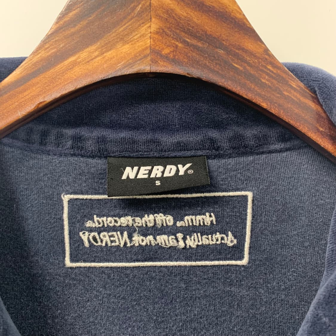 널디 네이비 벨루어 벨벳 져지 상품이미지8