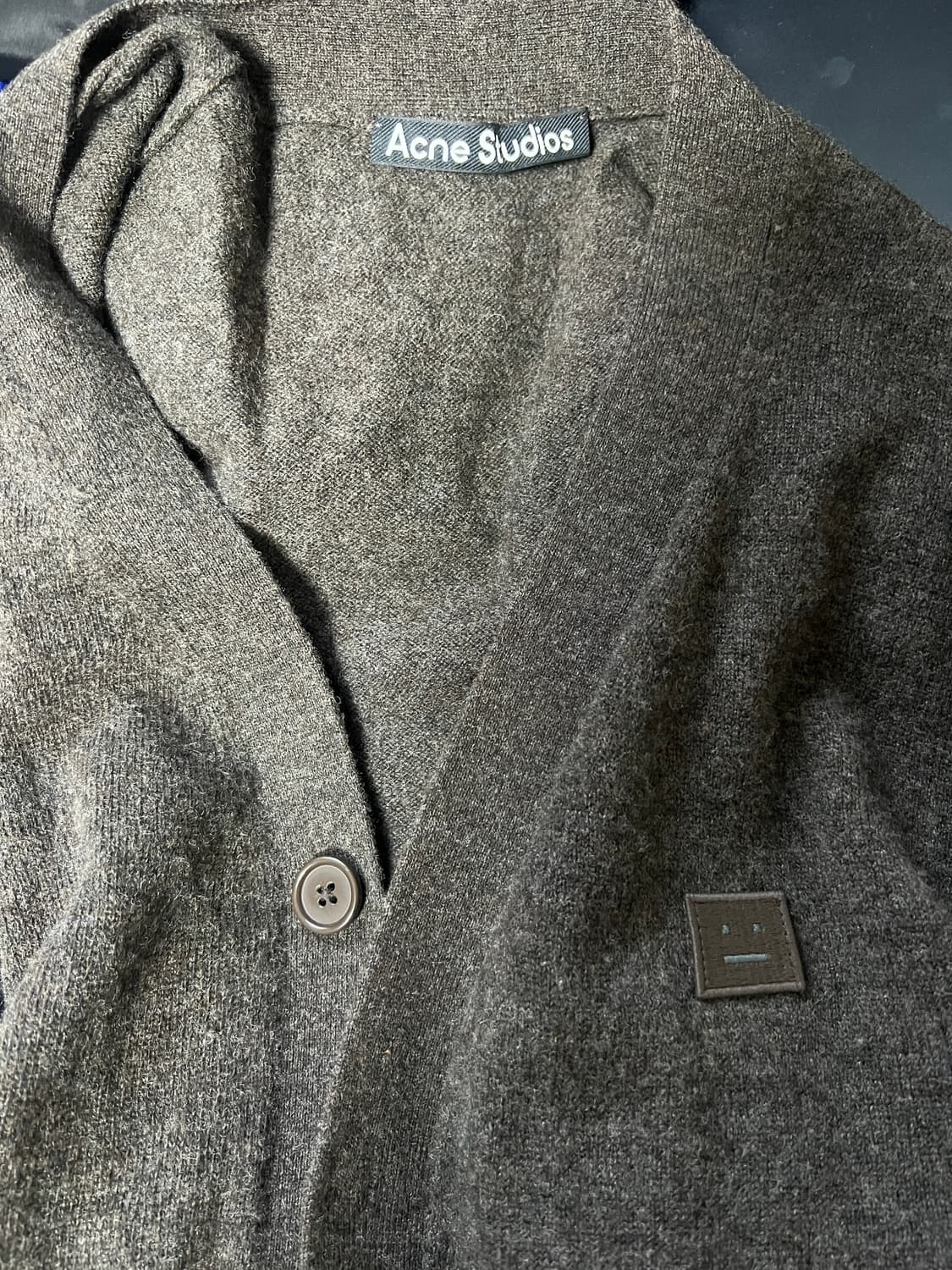 아크네 가디건 다크 브라운 L 상품이미지1