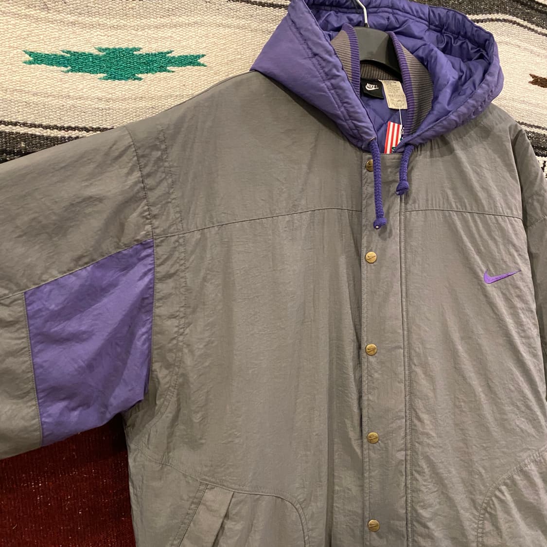 90s USA NIKE 빅스우시 후드 패딩점퍼 상품이미지10