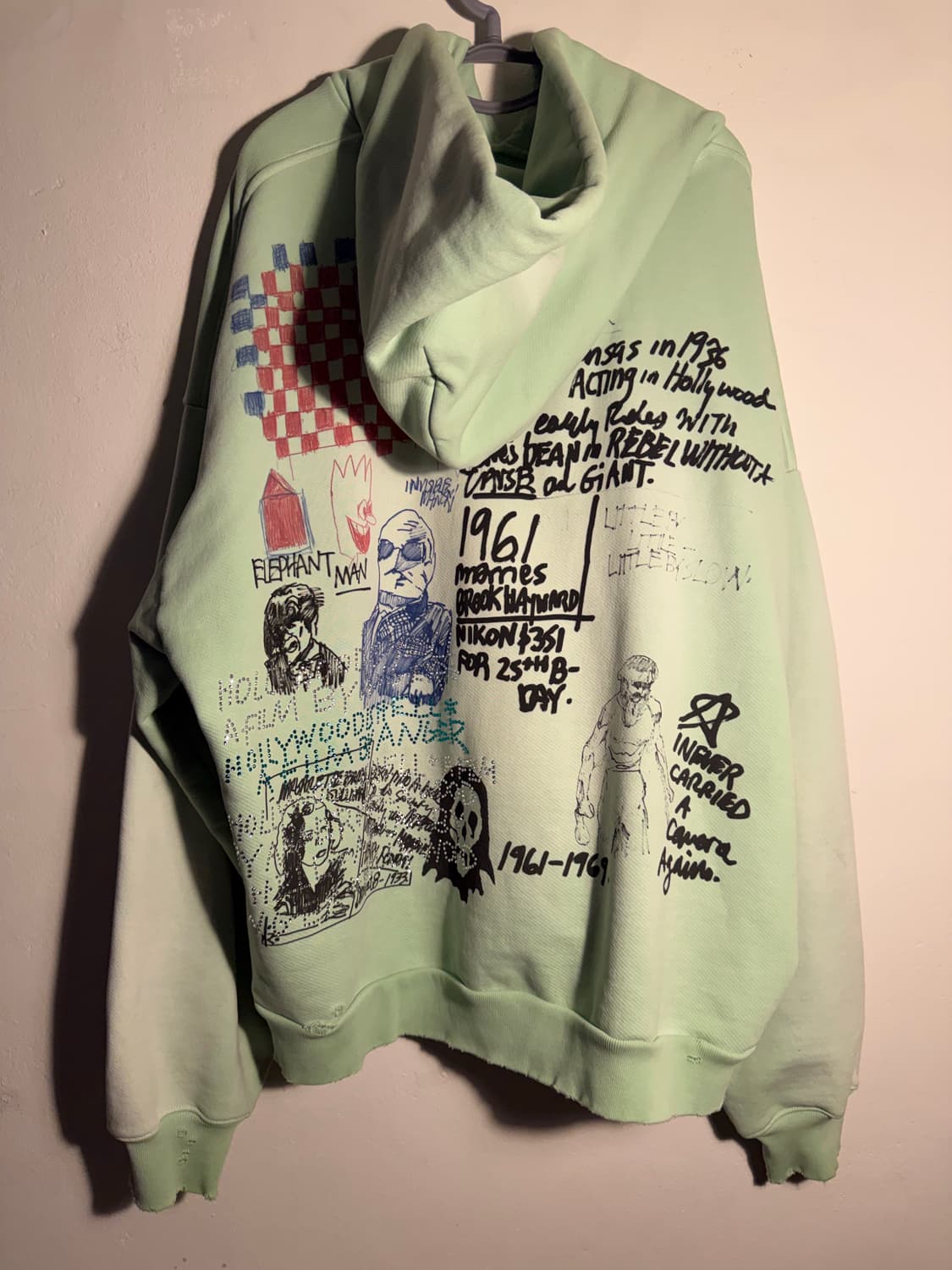 Paly Hollywood 팔리할리우드 민트 후드 XL/XXL 상품이미지2