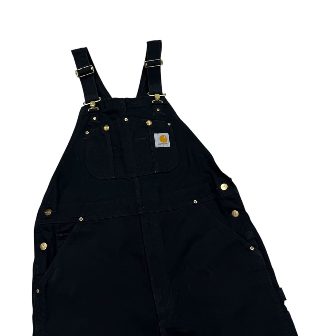 칼하트 빈티지 오버롤 덕 멜빵바지 블랙 38X32 상품이미지2